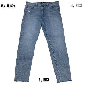 Hudson Barbara Super Skinny High Rise Women's Jeans Size 32x28 Distressed Denim